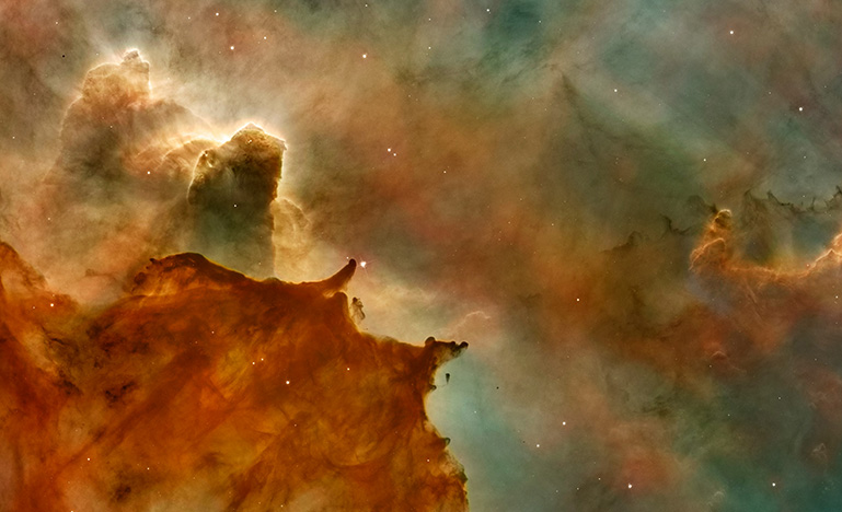 View of the cosmos through a high power telescope