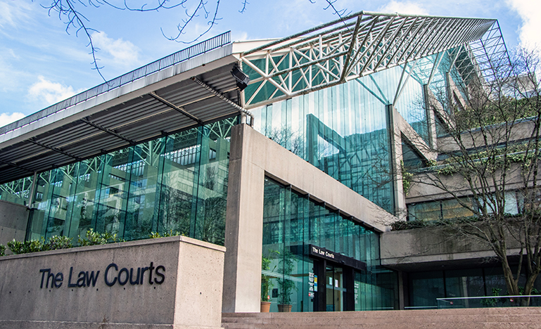 The Law Courts in Downtown Vancouver.